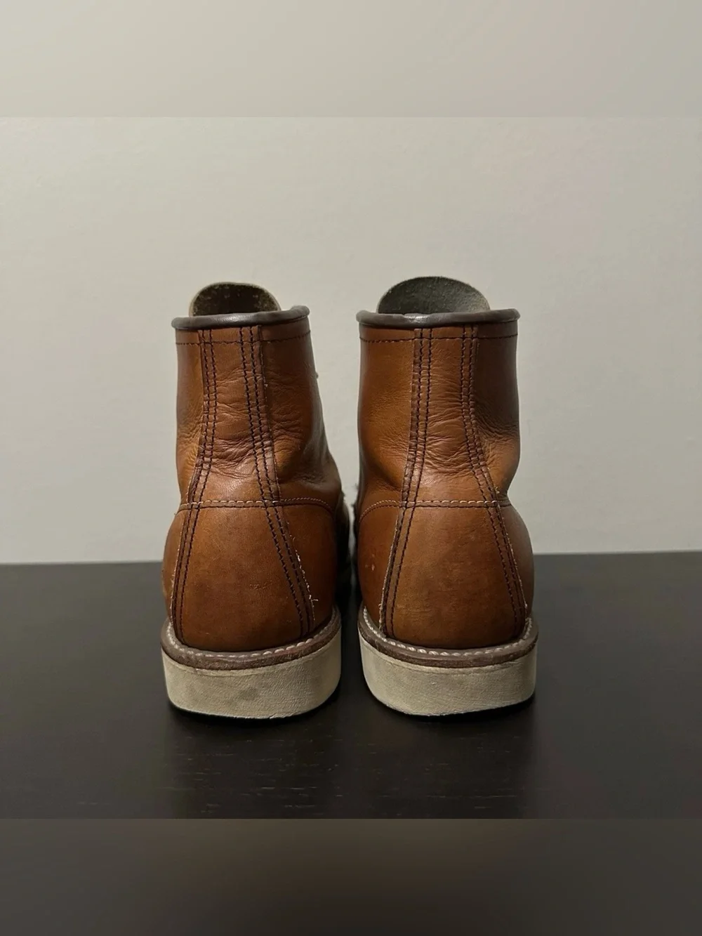 Red Wing Heritage Classic Moc Toe Boots 875 Oro Legacy Leather Mens Size 8.5 D